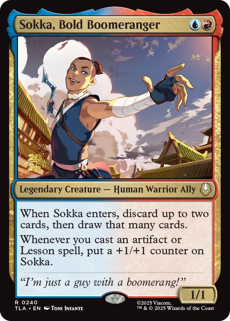 Sokka, Bold Boomeranger [Avatar: The Last Airbender Prerelease Cards] | Total Play