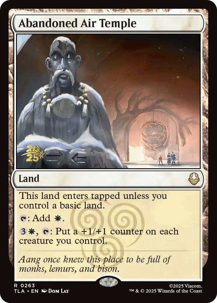 Abandoned Air Temple [Avatar: The Last Airbender Prerelease Cards] | Total Play