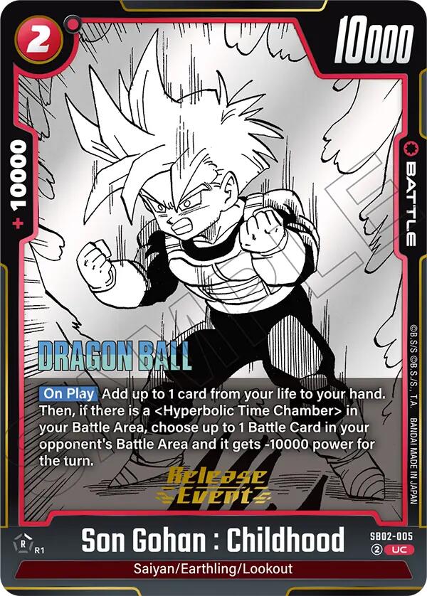 Son Gohan : Childhood (SB02-005) [Manga Booster 02 Release Event Cards] | Total Play