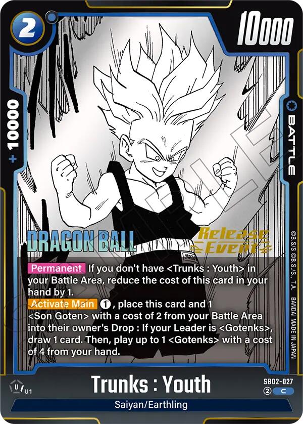 Trunks : Youth [Manga Booster 02 Release Event Cards] | Total Play