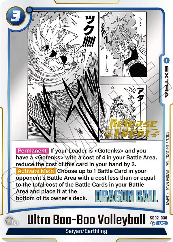 Ultra Boo-Boo Volleyball [Manga Booster 02 Release Event Cards] | Total Play