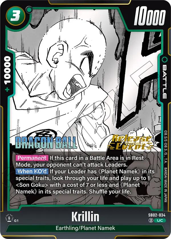 Krillin (SB02-034) [Manga Booster 02 Release Event Cards] | Total Play