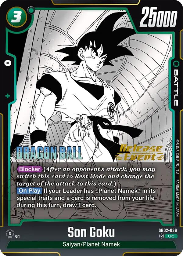 Son Goku (SB02-036) [Manga Booster 02 Release Event Cards] | Total Play