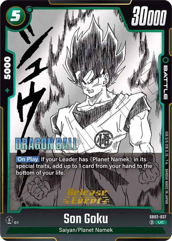 Son Goku (SB02-037) [Manga Booster 02 Release Event Cards] | Total Play