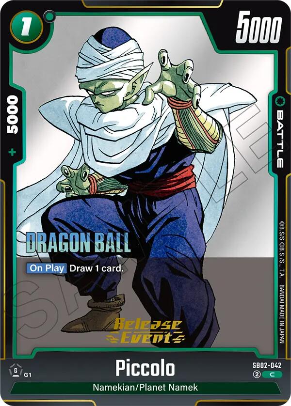 Piccolo (SB02-042) [Manga Booster 02 Release Event Cards] | Total Play