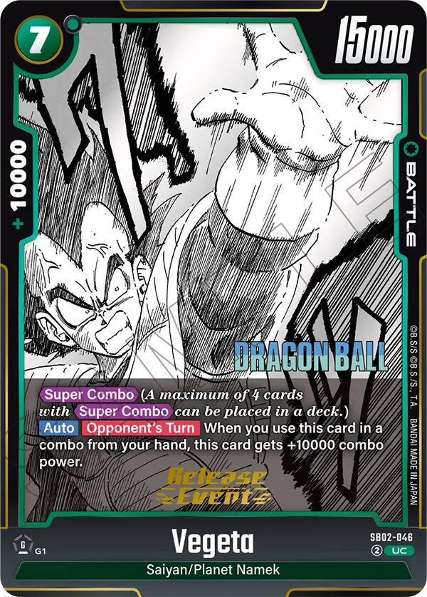 Vegeta (SB02-046) [Manga Booster 02 Release Event Cards] | Total Play