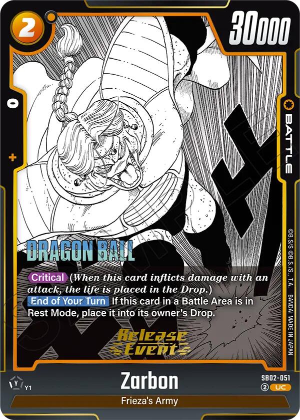 Zarbon (SB02-051) [Manga Booster 02 Release Event Cards] | Total Play