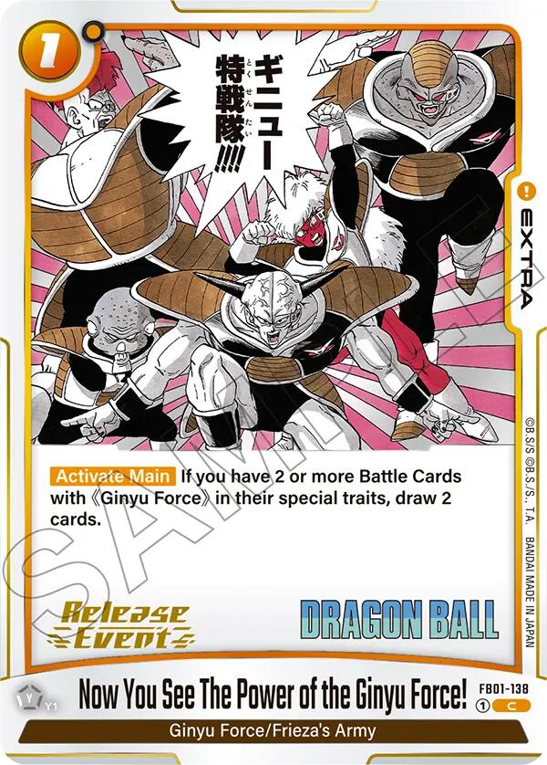 Now You See The Power of the Ginyu Force! [Manga Booster 02 Release Event Cards] | Total Play