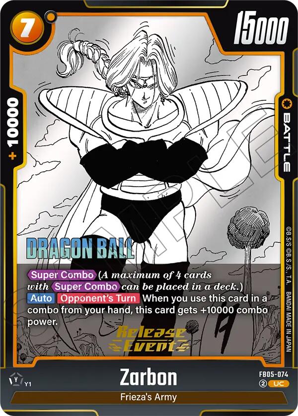 Zarbon (FB05-074) [Manga Booster 02 Release Event Cards] | Total Play