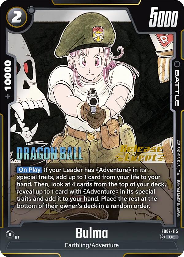 Bulma (FB07-115) [Manga Booster 02 Release Event Cards] | Total Play