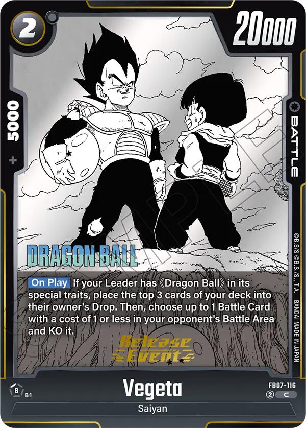 Vegeta (FB07-116) [Manga Booster 02 Release Event Cards] | Total Play