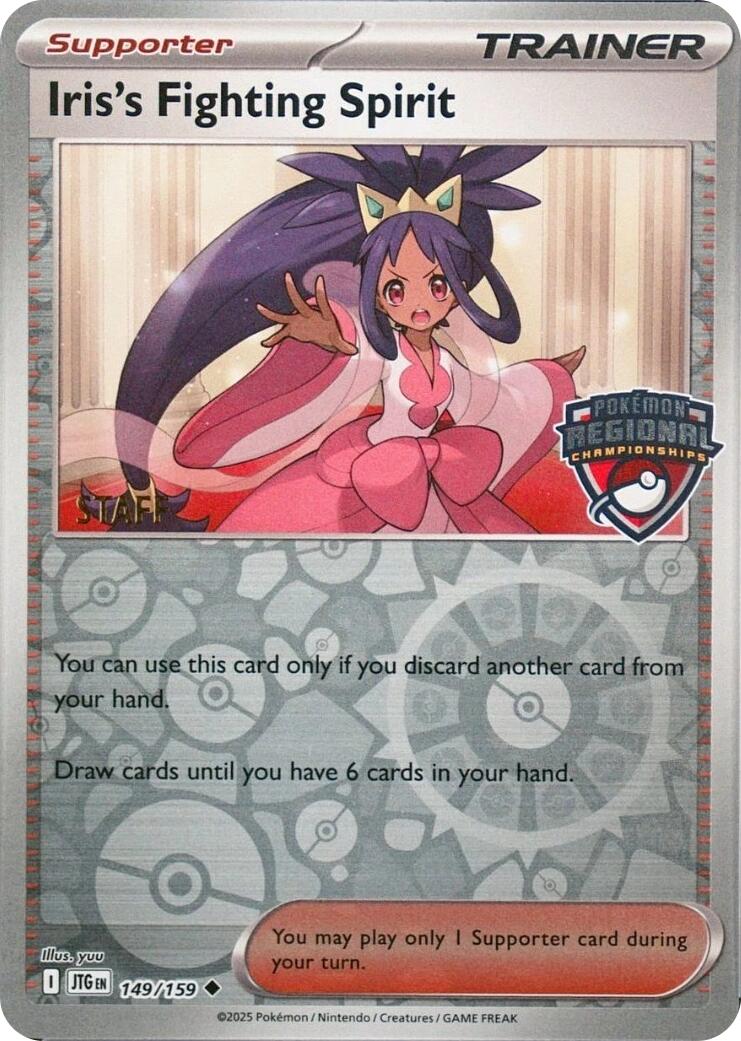Iris's Fighting Spirit (149/159) (Regional Championships) (Staff) [League & Championship Cards] | Total Play