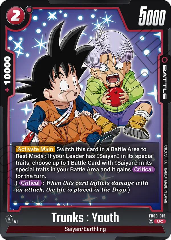 Trunks : Youth (FB08-015) [Saiyan's Pride] | Total Play