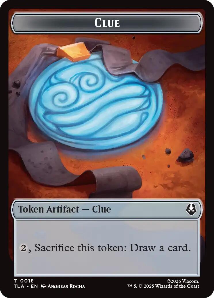 Ally (0007) // Clue (0018) Double-Sided Token [Avatar: The Last Airbender Tokens] | Total Play