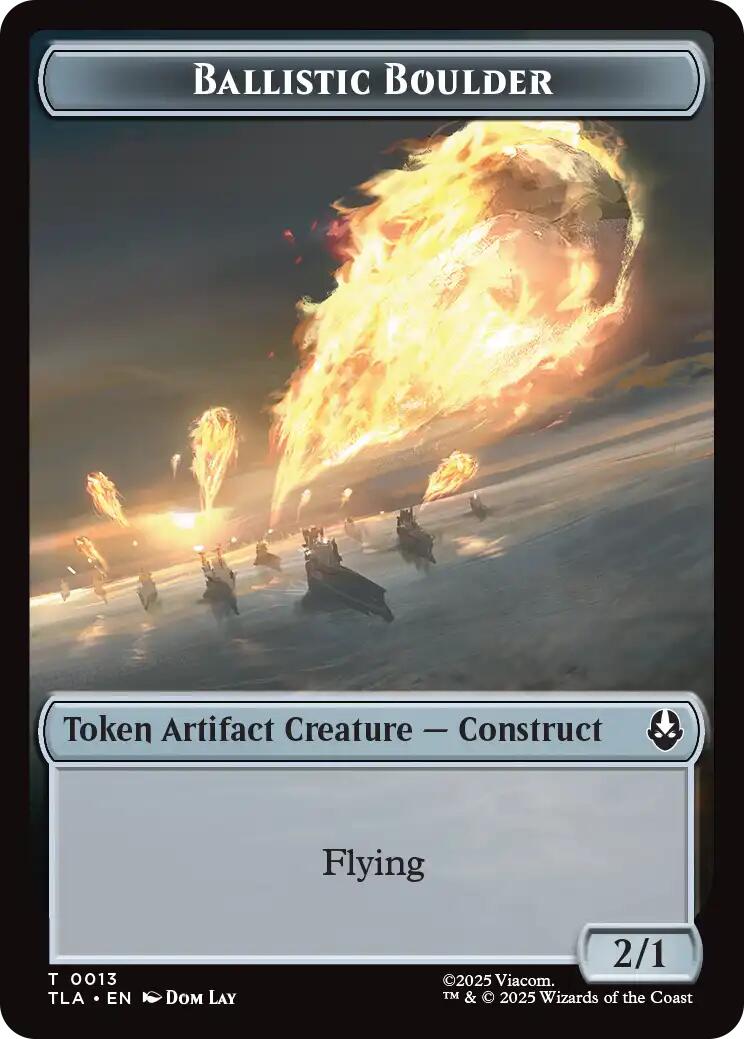Ballistic Boulder // Soldier (0011) Double-Sided Token [Avatar: The Last Airbender Tokens] | Total Play