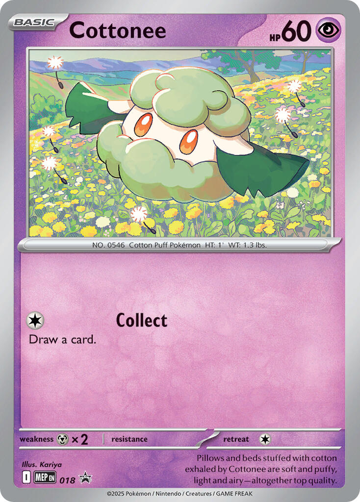 Cottonee (018) (Cosmos Holo) [Mega Evolution Promo] | Total Play