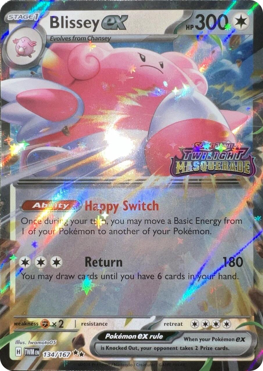 Blissey ex (134/167) (Cosmos Holo) [Scarlet & Violet: Twilight Masquerade] | Total Play