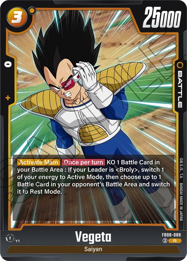 Vegeta (FB08-089) [Saiyan's Pride] | Total Play