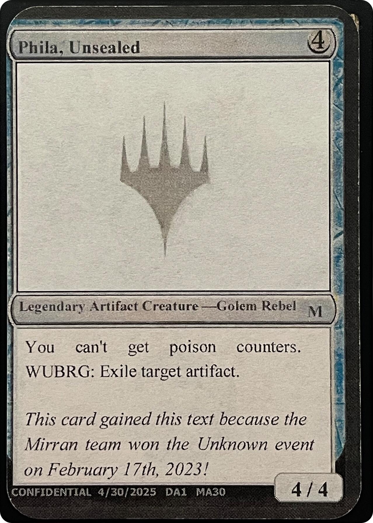 Phila, Unsealed (Reprint) [Unknown Event] | Total Play