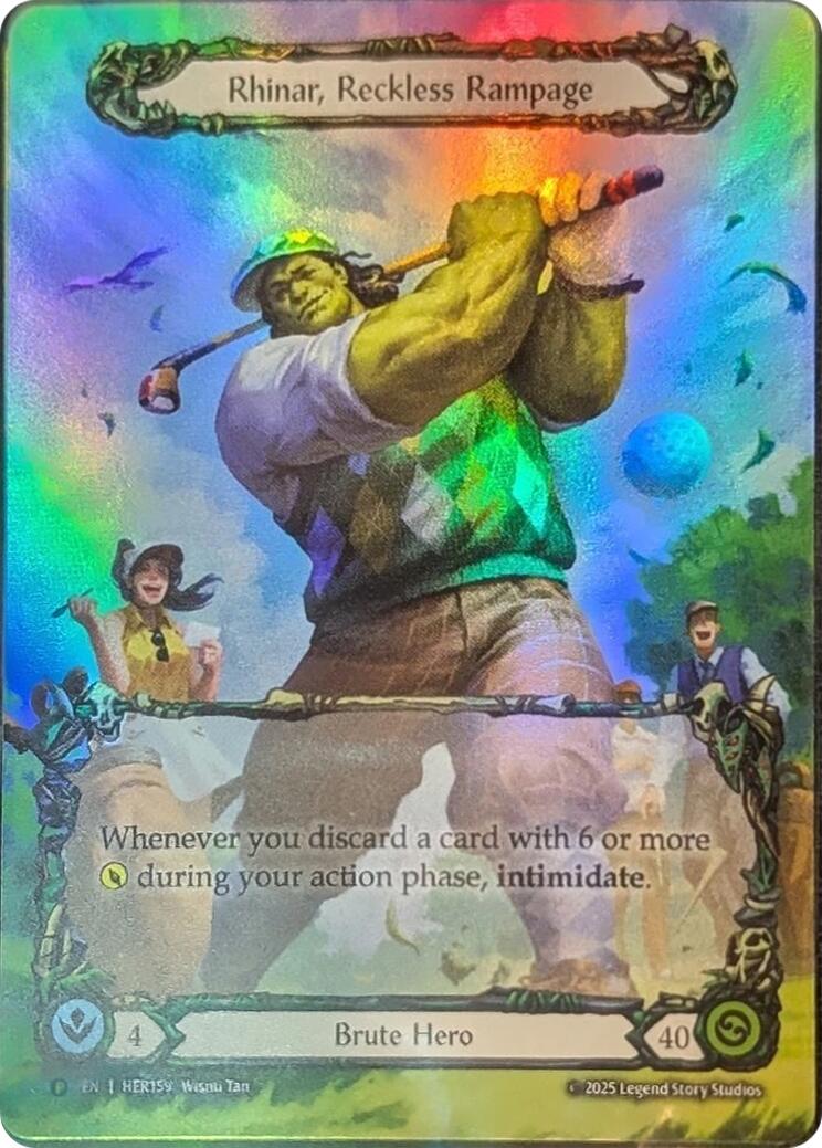 Rhinar, Reckless Rampage [HER159] (Promo)  Rainbow Foil | Total Play