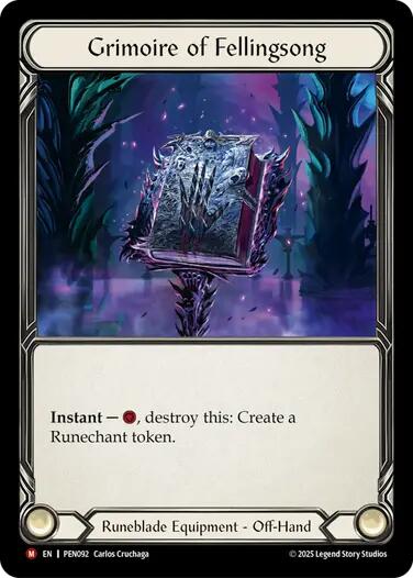 Grimoire of Fellingsong [PEN092] (Compendium of Rathe) | Total Play