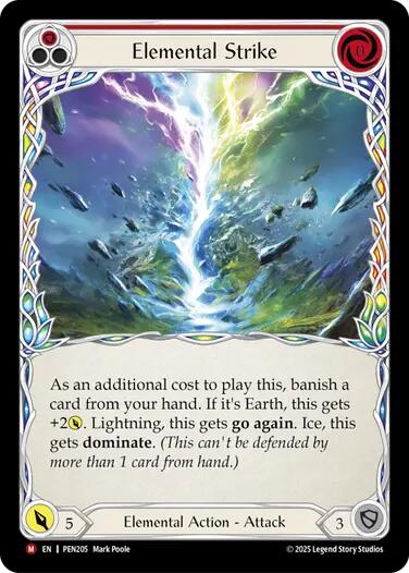 Elemental Strike [PEN205] (Compendium of Rathe)  Rainbow Foil | Total Play