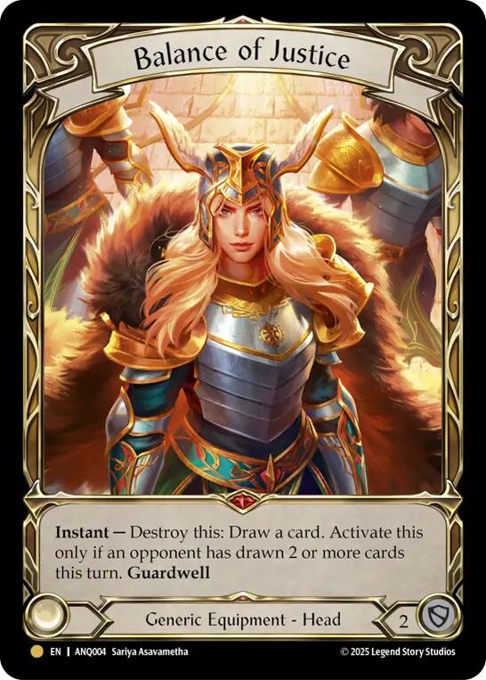 Balance of Justice [ANQ004] (Compendium of Rathe - Antiquity Pack)  Rainbow Foil | Total Play