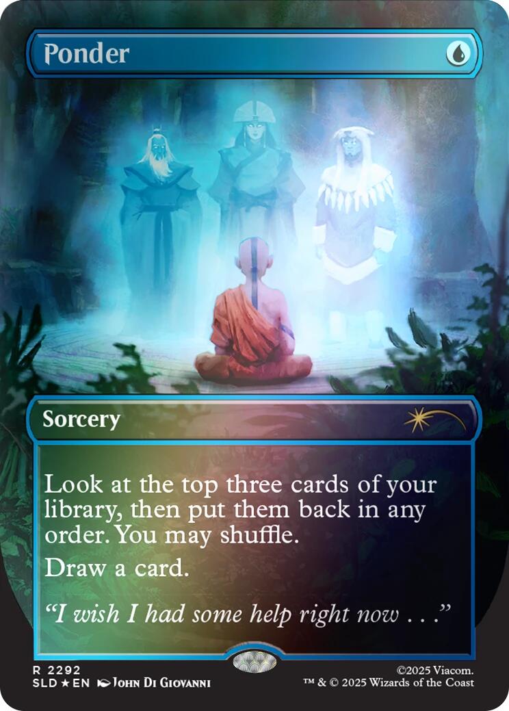 Ponder (2292) (Rainbow Foil) [Secret Lair Drop Series] | Total Play
