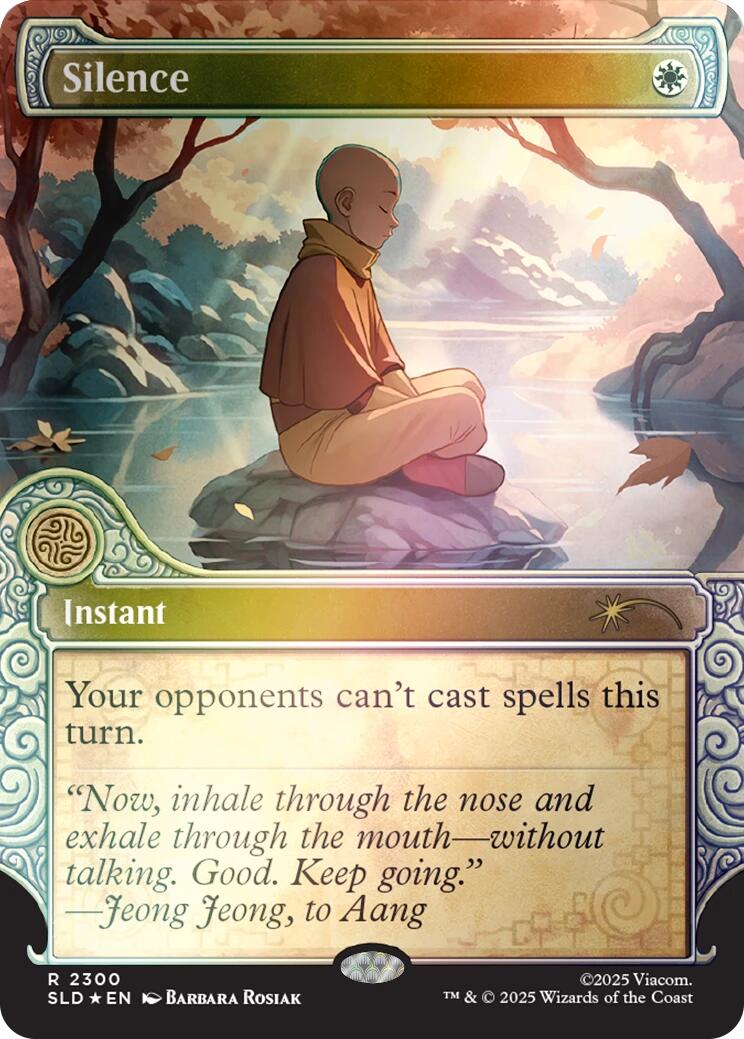 Silence (2300) (Rainbow Foil) [Secret Lair Drop Series] | Total Play