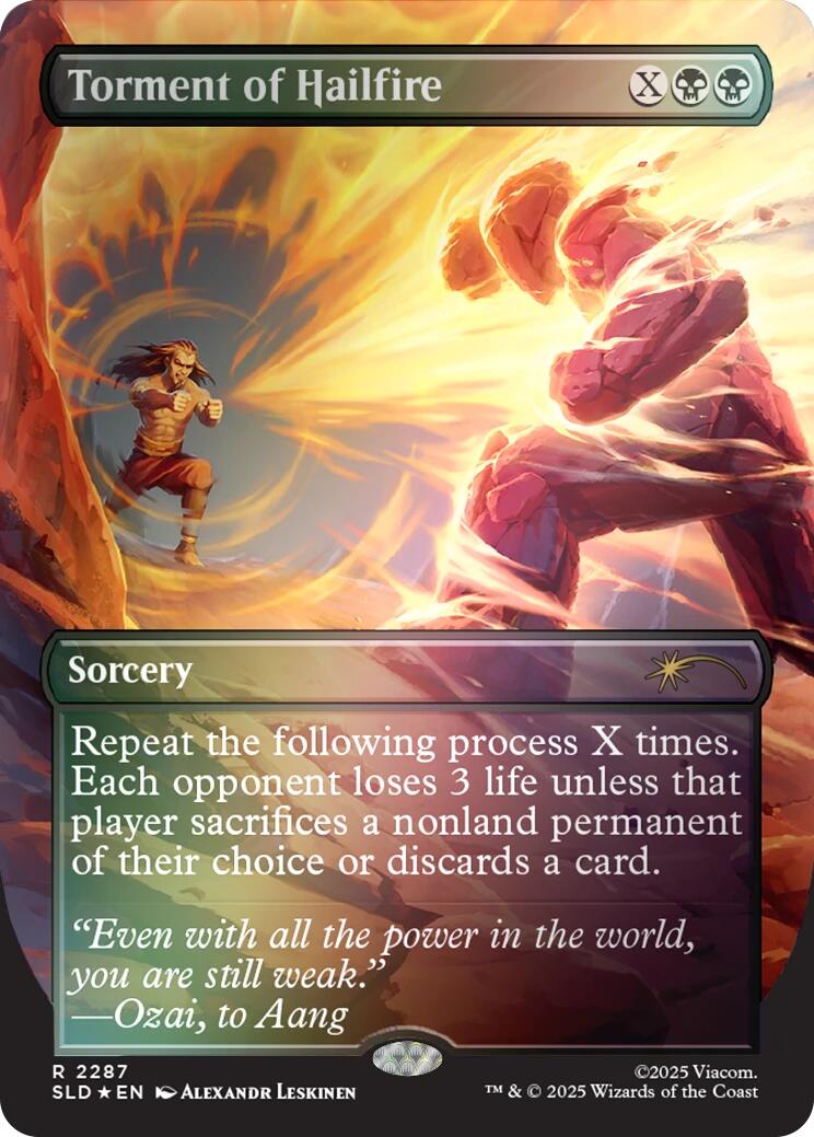 Torment of Hailfire (2287) (Rainbow Foil) [Secret Lair Drop Series] | Total Play