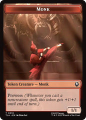 Monk // Clue (0017) Double-Sided Token [Avatar: The Last Airbender Tokens] | Total Play