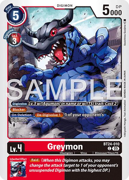 Greymon [BT24-010] [Time Stranger] | Total Play