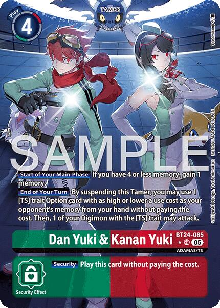 Dan Yuki & Kanan Yuki [BT24-085] (Alternate Art) [Time Stranger] | Total Play