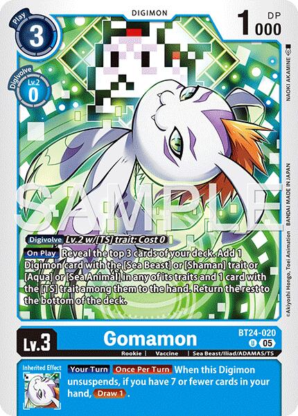 Gomamon [BT24-020] [Time Stranger] | Total Play