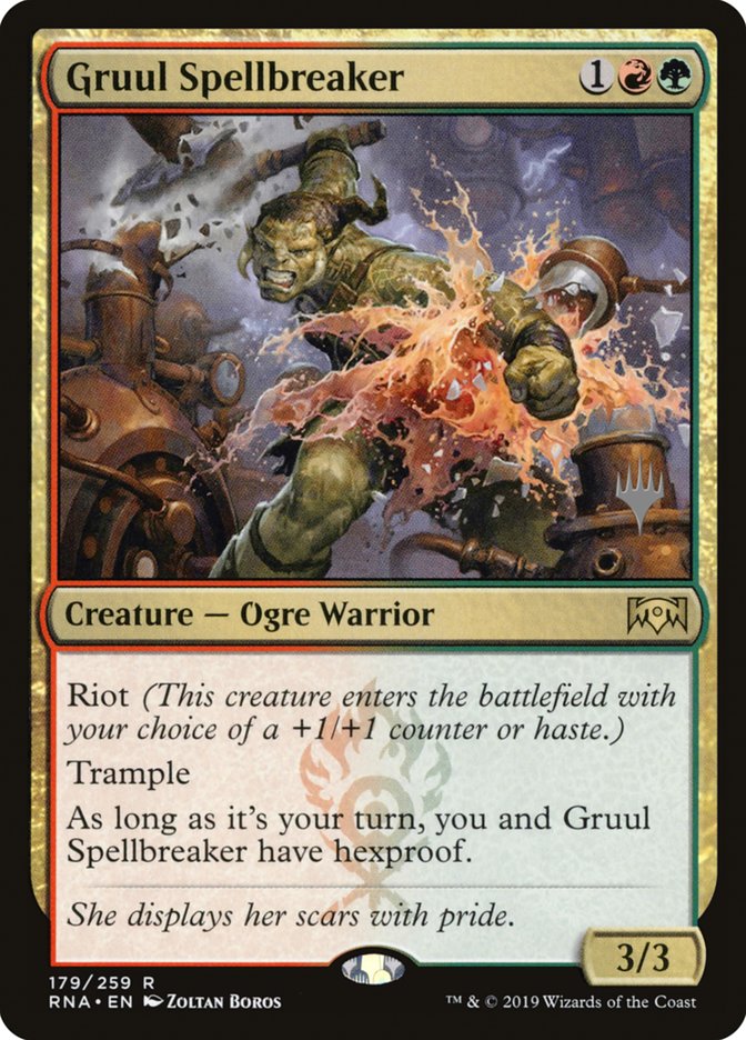 Gruul Spellbreaker (Promo Pack) [Ravnica Allegiance Promos] | Total Play