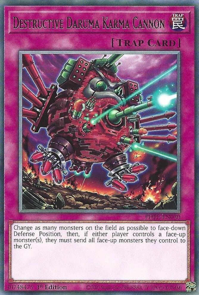 Destructive Daruma Karma Cannon [PHRE-EN030] Rare | Total Play