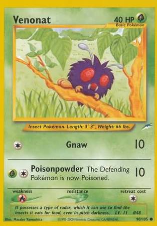 Venonat (90/105) [Neo Destiny Unlimited] | Total Play