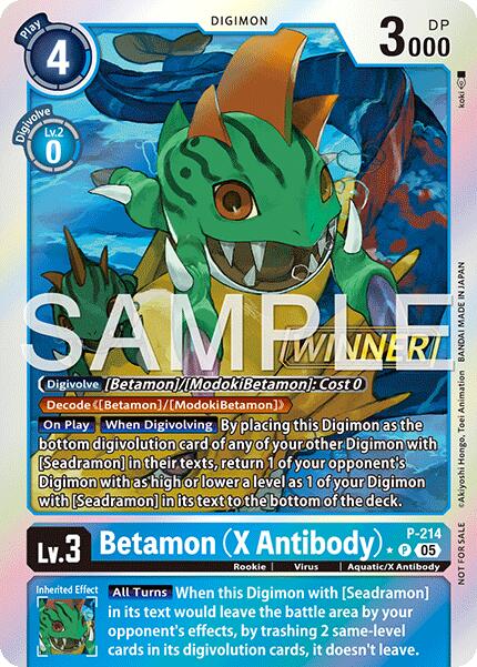 Betamon [P] (X Antibody) (Official Store Tournament 2026 Vol. 1 Winner) [Promotional Cards] | Total Play