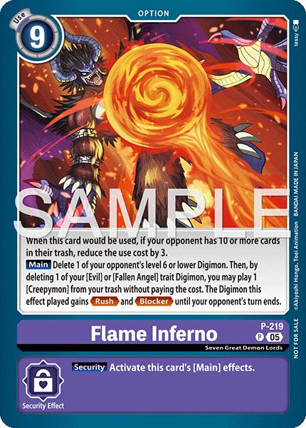 Flame Inferno [P-219] (Official Store Tournament 2026 Vol. 1) [Promotional Cards] | Total Play