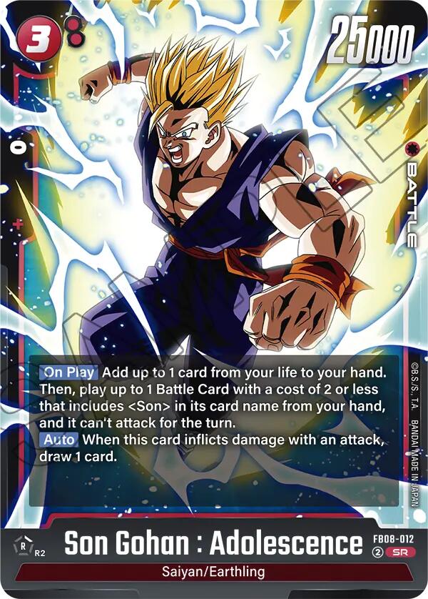 Son Gohan : Adolescence (FB08-012) [Saiyan's Pride] | Total Play