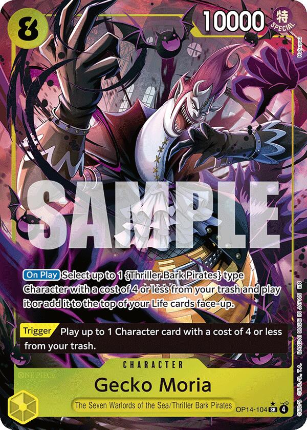 Gecko Moria (OP14-104) (Alternate Art) [The Azure Sea's Seven] | Total Play