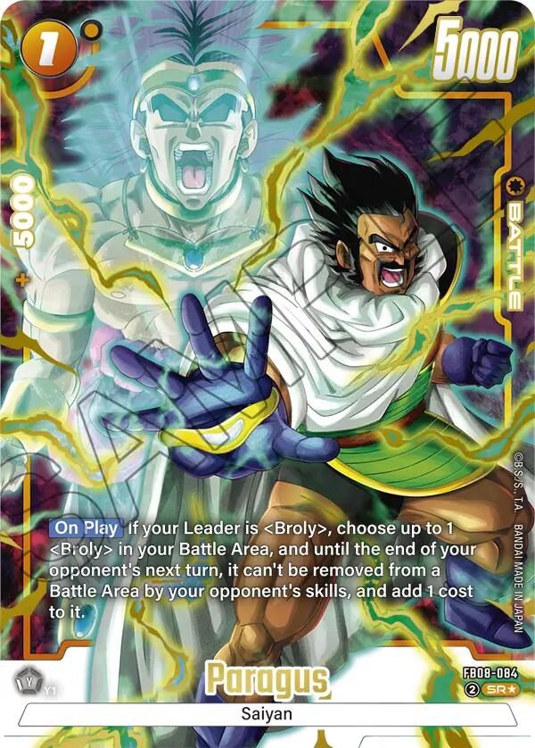 Paragus (FB08-084) (Alternate Art) [Saiyan's Pride] | Total Play