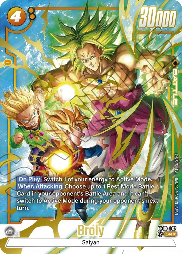 Broly (FB08-087) (Alternate Art) [Saiyan's Pride] | Total Play