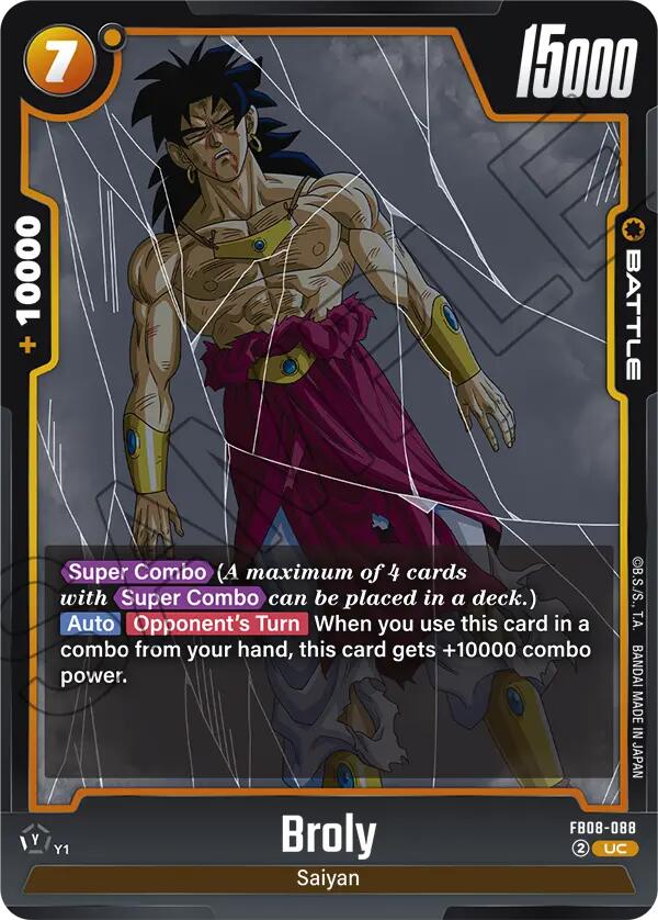 Broly (FB08-088) [Saiyan's Pride] | Total Play