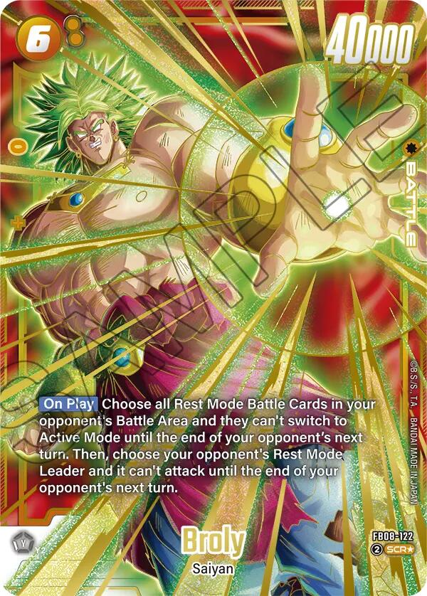 Broly (FB08-122) (Alternate Art) [Saiyan's Pride] | Total Play