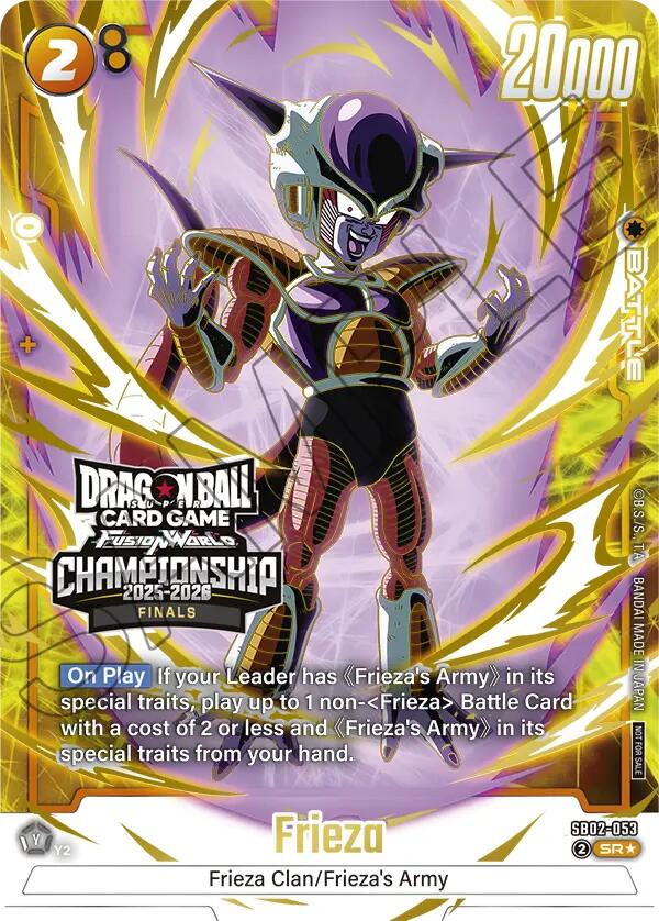 Frieza (SB02-053) (Championship 2025-2026 Finals) [Fusion World Tournament Cards] | Total Play