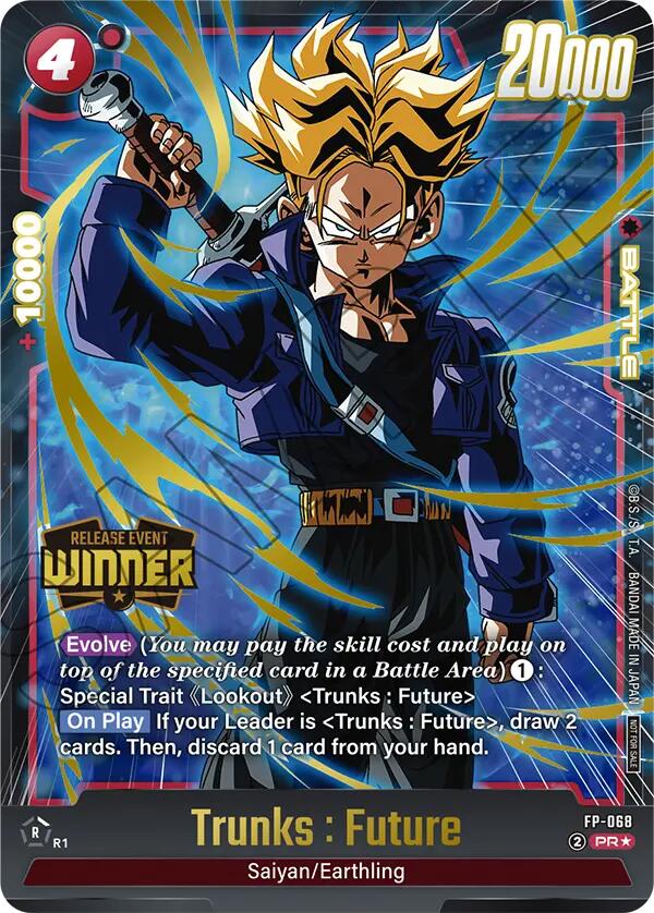 Trunks : Future (FP-068) (Release Event Winner) [Fusion World Promotion Cards] | Total Play