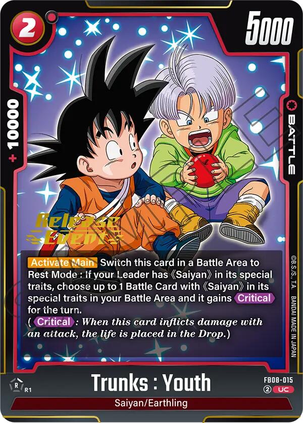 Trunks : Youth (FB08-015) [Saiyan's Pride Release Event] | Total Play