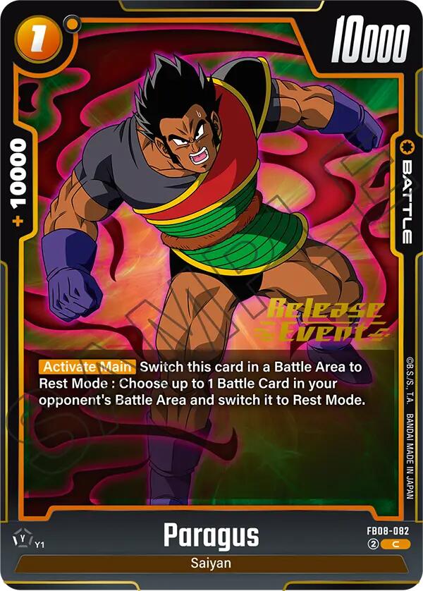 Paragus (FB08-082) [Saiyan's Pride Release Event] | Total Play