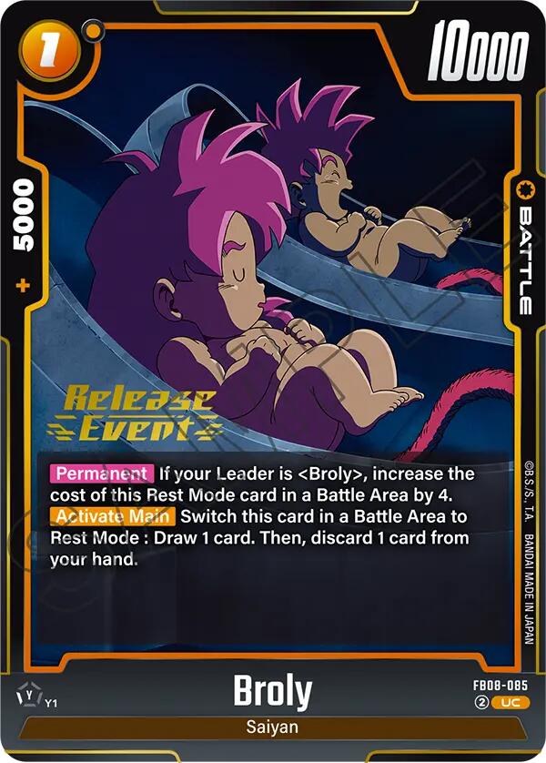 Broly (FB08-085) [Saiyan's Pride Release Event] | Total Play